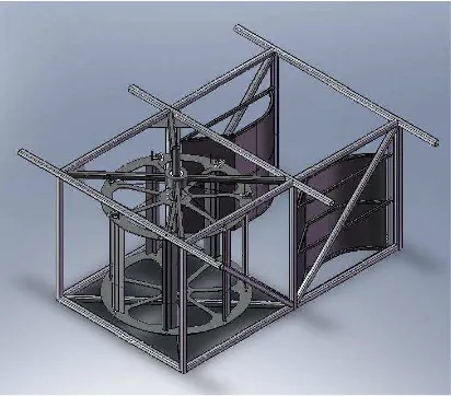 Fig. 1.3. Diseño conceptual de turbina impulsada por aguas residuales propuesto por alumnos de la Universidad de Lancaster, Reino Unido