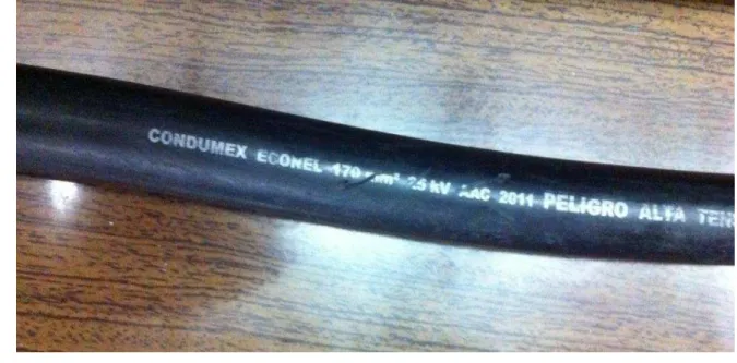 Figura 1.11 Cable semiaislado  ACC 25kV 