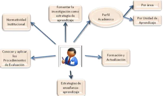 Figura 1.5.4 Requerimientos del docente en el plan de estudios. 