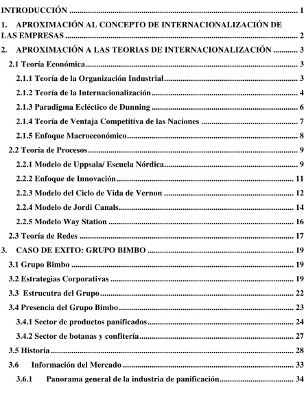 TABLA DE CONTENIDO 