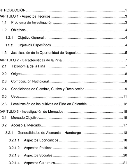 TABLA DE CONTENIDO 