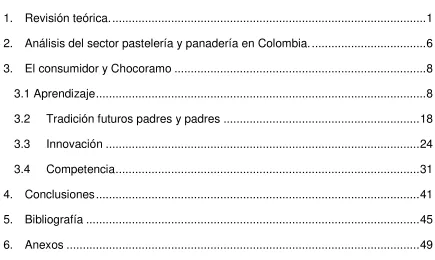 TABLA DE CONTENIDO 