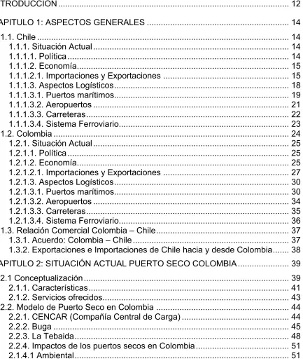 TABLA DE CONTENIDO 