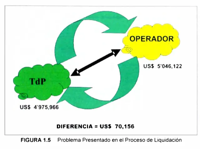 FIGURA  1.5  Problema Presentado en el Proceso de Liquidación 