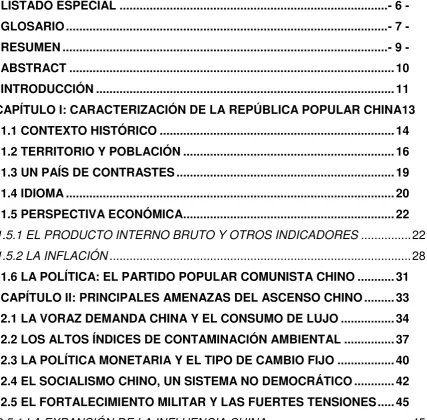 TABLA DE CONTENIDO 