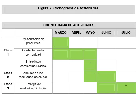 Figura 7. Cronograma de Actividades