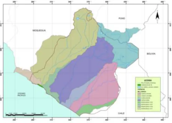 Figura N° 03 Mapa base de las cuencas 