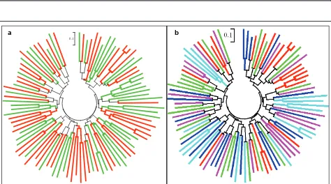 Figure 6 Degree of heterozygosity per locus in two lineages of Plasmodium vivax