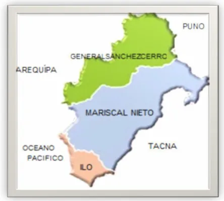 Figura 10: Mapa político de Moquegua 