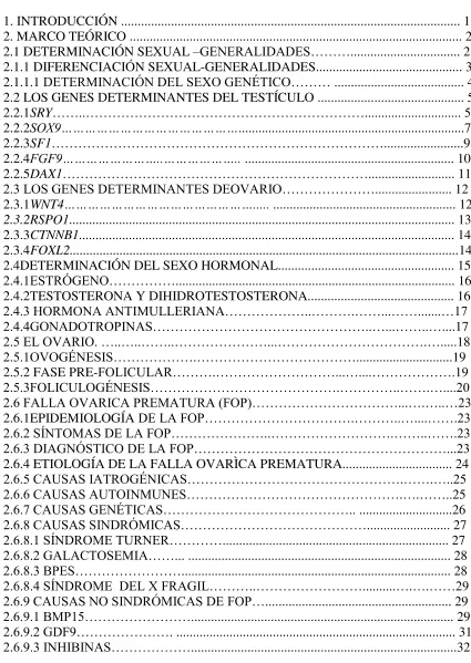 TABLA DE CONTENIDO 