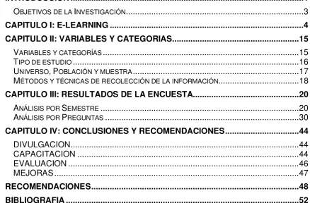 TABLA DE CONTENIDO