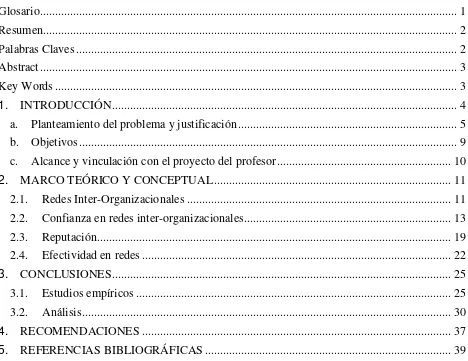 TABLA DE CONTENIDO 