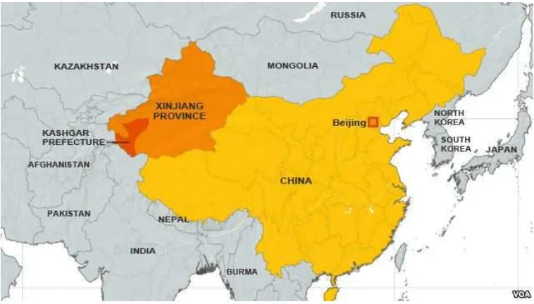 Tabla 2.Mapa de Xinjiang 