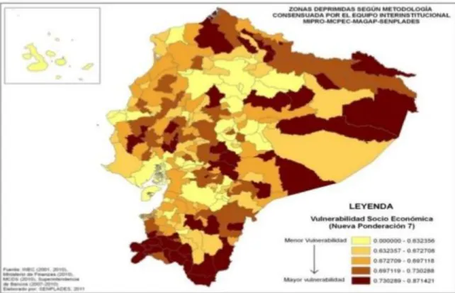 Gráfico 6: Mapa de Zonas Deprimidas 