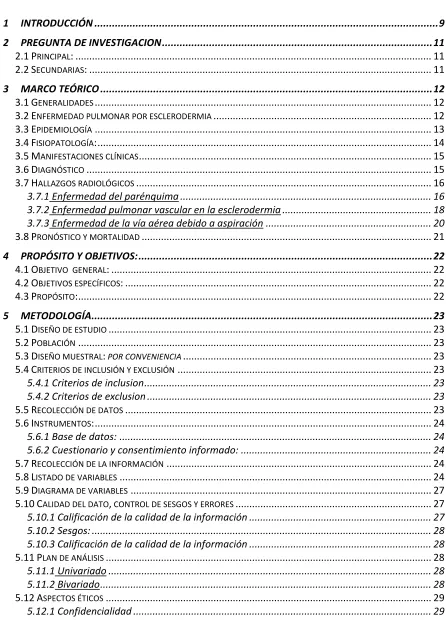 TABLA DE CONTENIDOS 
