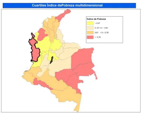 Figura 19: Mapa de Colombia – Pobreza 