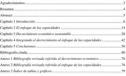TABLA DE CONTENIDOS 