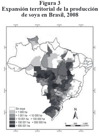 Figura 3Expansión territorial de la producción