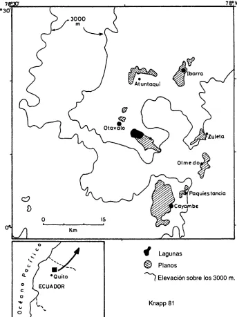 Fig. 1 Mapa de la Región de Estudio 