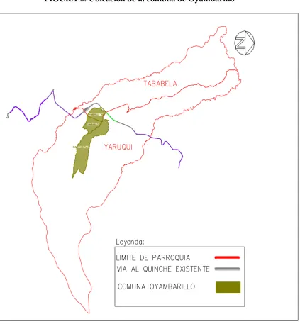 FIGURA 2: Ubicación de la comuna de Oyambarillo 