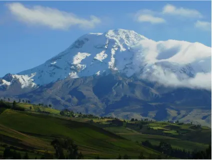 Figura 6. El volcán Chimborazo (U. Groten).