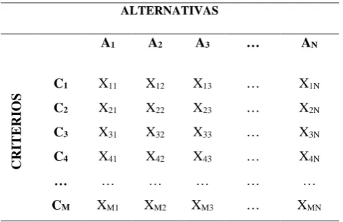 Tabla 12: Matriz de impacto del análisis multicriterial 