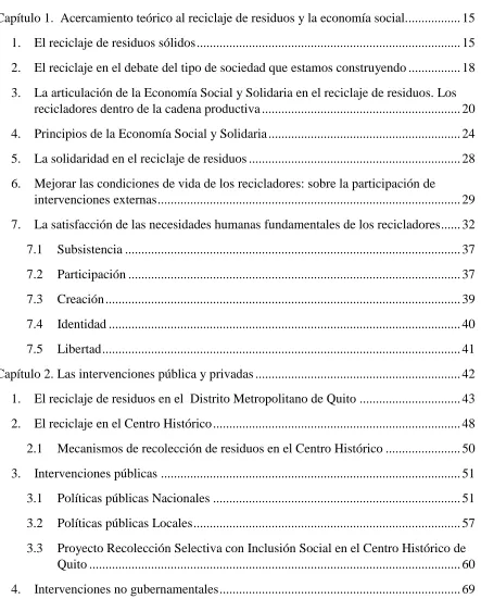 Tabla de Contenidos 