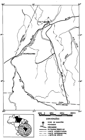FIG. 01 - Mapa de ｌｯ｣｡ｬｩｺ｡ｾ｡ｯdo Municipio de ltaituba.