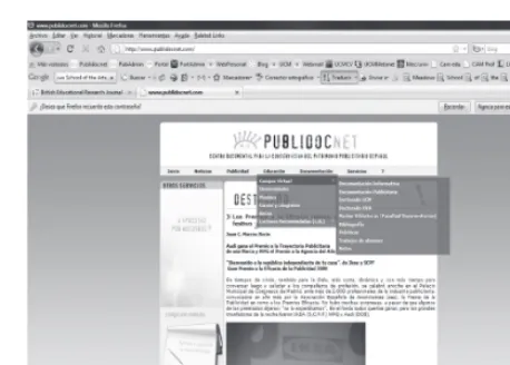 Figura 2. Acceso al campus virtual de Publidocnet