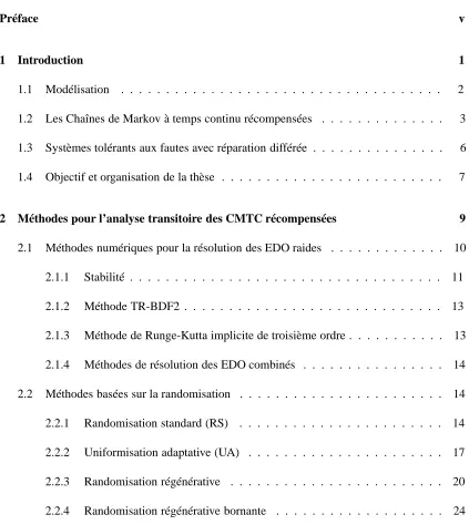 Table des matières