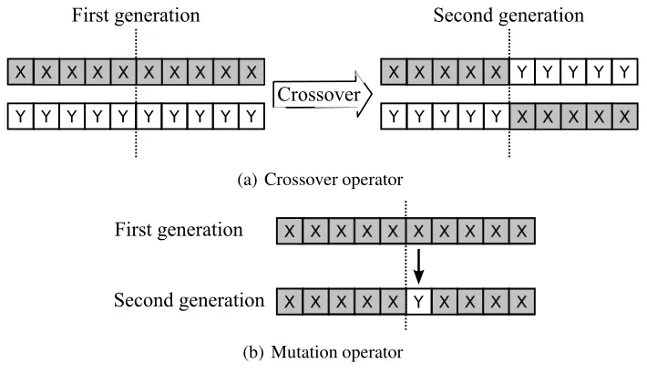 Figure 1.4: Two operators of GAs.