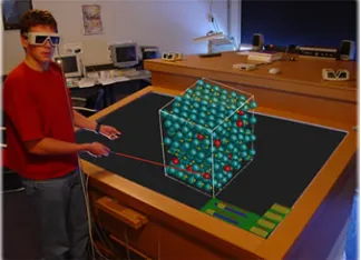 Figura 25 : Esquema de funcionament del Videoplace de Myron Krueger, inventor de la Realitat Artificial