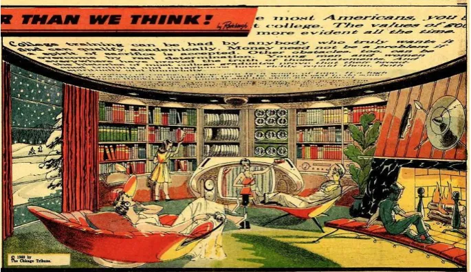 Fig. 5. “Electronic home library” (Radebaugh, 1959). 