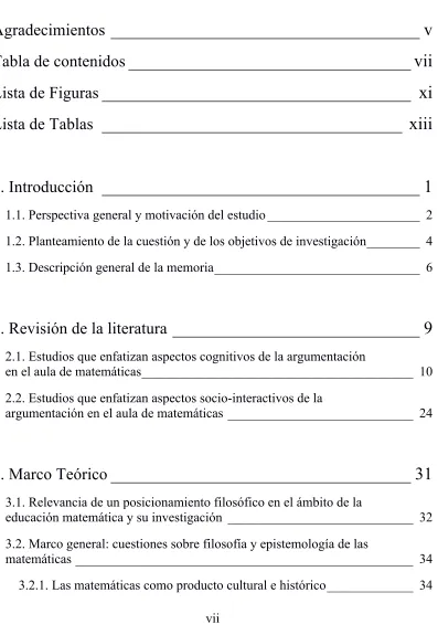 Tabla de contenidos ________________________________ vii