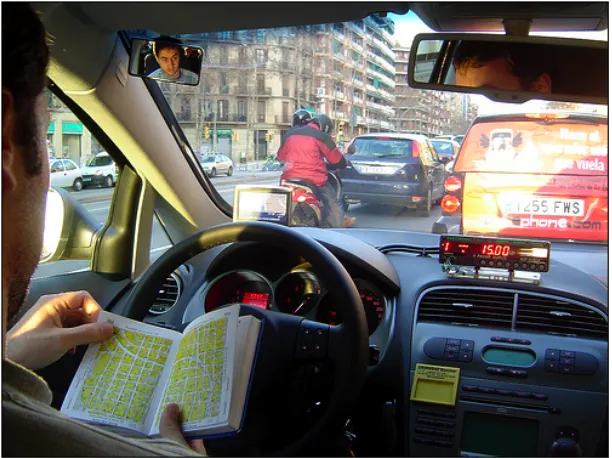 Figure 3. Use of the "Guia" at a stop when approaching to destination 