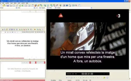 Figura 18: Captura de pantalla del programa professional de subtitulació Spot 4.3. 