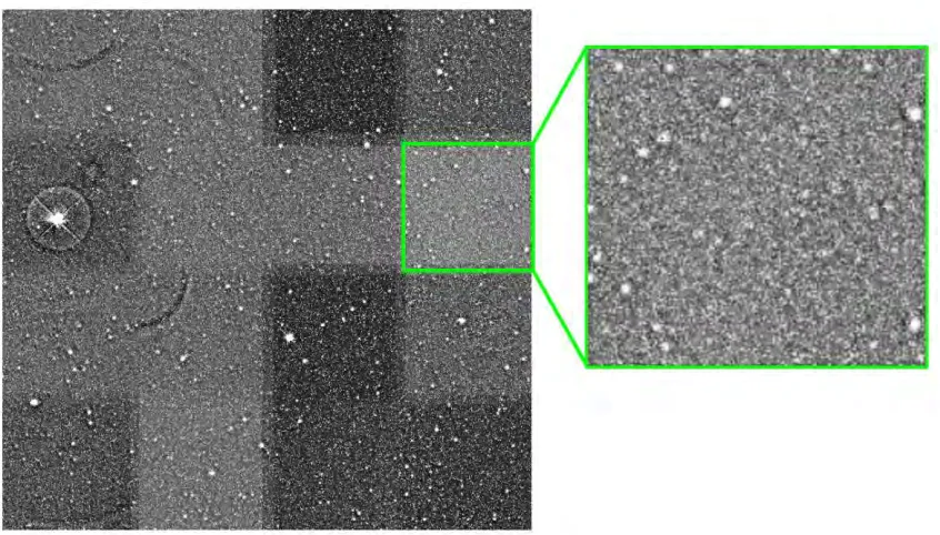 Figure 1.6: An infrared mosaic with background variations. This image, courtesy of Dr.J