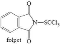 Figura 2: Estructura molecular del folpet. 