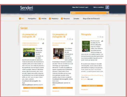 Figura 9: Interfície del web Association for 