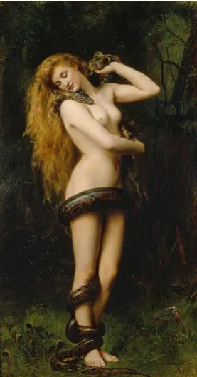 Figure 7. Lilith with a Snake (1886) by John Collier 