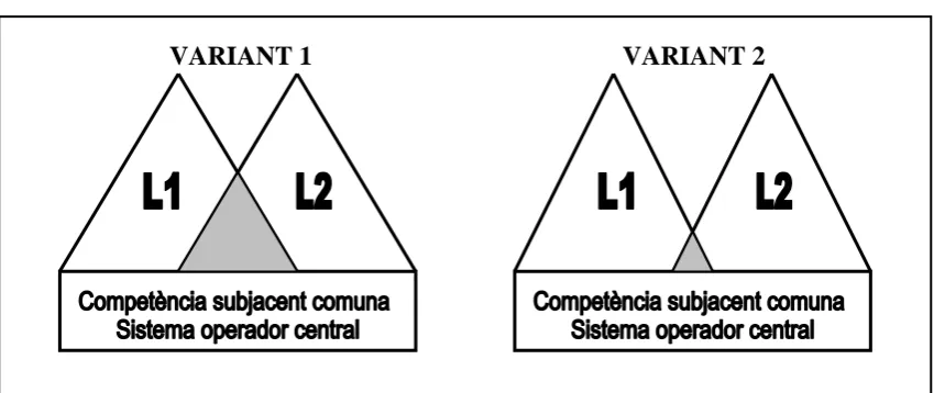 FIGURA IX Variants del model de doble iceberg proposats per Francis. 