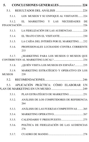 CUADRO DE MANDO ................................................... 278 
