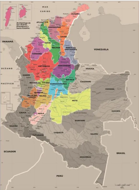 Ilustración 8. Mapa de Ciudades donde existen tiendas (Autor, 2016) 