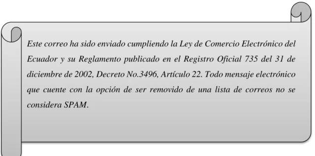 Figura 13 - Ley de Comercio Electrónico  Elaborado por: la autora 