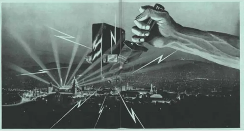 Figura 2.2. Il·lustració de l’article  “El triunfo de la luz en la Exposición Internacional de Barcelona 1929-