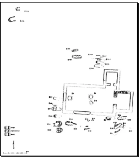Figura 6: planta de la fase dels segles VIII-X de l’Església Vella de Sant Menna