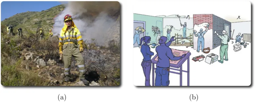 Figure 1.1: Two diﬀerent collaborations
