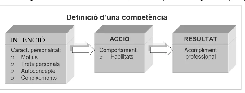 Fig 2: Model de flux causal de la competència adaptat de De Miguel-Diez (2005) 