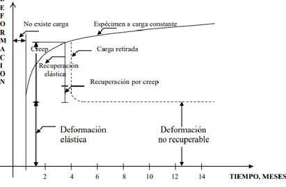 Figura 6: Relación Deformación-Tiempo  Fuente:  Cutimbo, W. (2016) 