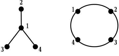 Figure 1.2. Equilibria in the Star Network 
